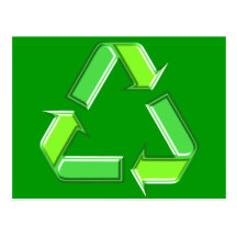 Recycle Arrows Design Post Card