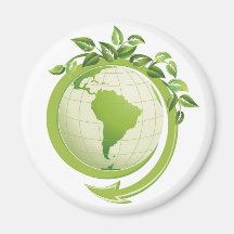 Recycle environmental concerned refrigerator magnets
