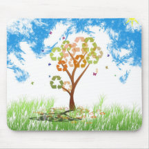 Recycle season mouse pad