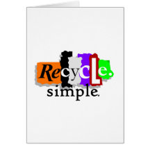 Recycle.simple. T-shirts and Gifts Greeting Cards