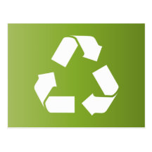 RECYCLE SYMBOL POST CARD