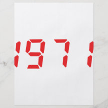 red 1971 icon flyer design