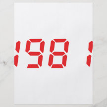red 1981 icon personalized flyer