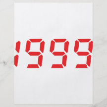 red 1999 icon personalized flyer