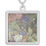 Red A Fruit Piece, Jan van Huysum flowers Pendant