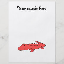 Red alligator personalised flyer