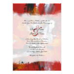Red and Black Artistic Wedding Invitation