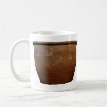 Red and Brown clay pot Mug