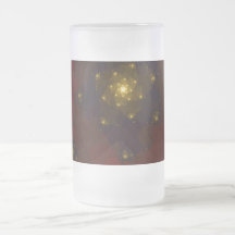 Red and Gold Colour. Fractal Art. Coffee Mugs