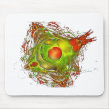 Red and Green Abstract Mousepads
