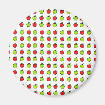 Red and Green Apples Refrigerator Magnets