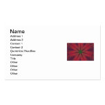 Red and Green Christmas Mandala Business Cards
