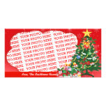 Red and Green. Its Christmas Template Custom Photo Card