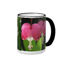 Red and White Bleeding Hearts Mug