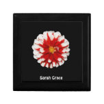 Red and White Flower Tile Box Gift Box