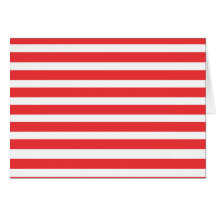 Red and White Greeting Card