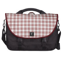 Red and White Plaid Commuter Bag