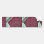 Red And White Texture (Wall) Bumper Sticker