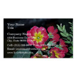 Red and Yellow Flowers Business Card Template