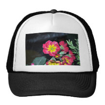 Red and Yellow Flowers Trucker Hats