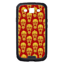 Red and Yellow Zombie Apocalypse Pattern Galaxy S3 Covers