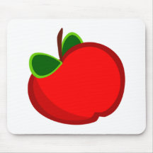 Red Apple Mouse Pads