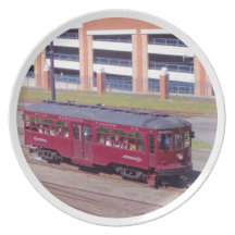 Red Arrow Lines Brill Car #76 Party Plate