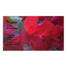Red Azalea Business Card