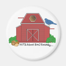 Red Barn BIRD HOUSE MAGNET