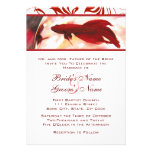 Red Betta Fish Wedding Invitation
