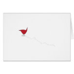 Red Bird Christmas Greeting Card