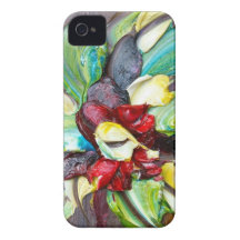 Red Bloom iPhone 4 Covers
