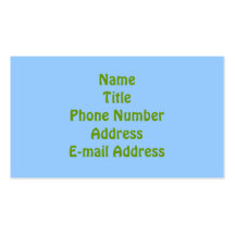 Red, Blue and Green Polka Dot Business Card