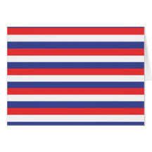 Red Blue White Greeting Card