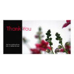 Red blur custom photo card