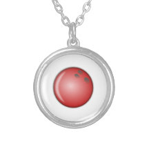 Red Bowling Ball Pendants