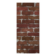 Red Brick Wall Rack Card