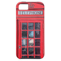 Red British Phone Box from London iPhone 5 Case