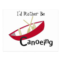 Red Canoe Postcard