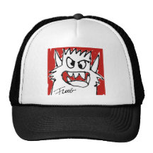 Red Cartoon Monster Hat