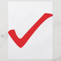 red check icon flyers