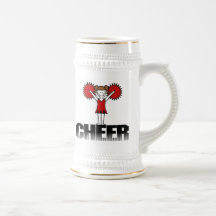 Red Cheerleader Tshirts and Gifts Mug