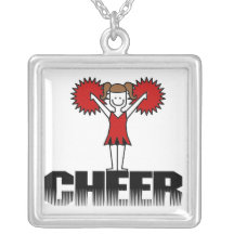 Red Cheerleader Tshirts and Gifts Pendants