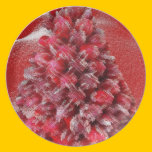 RED CHRISTMAS TREE PLATE plates