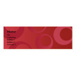 Red Circles - Skinny Business Card Template