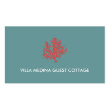 Red Coral Beach Business Card
