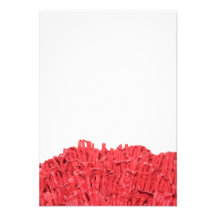 Red Coral Picture. Personalized Invite