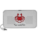 Red crab travel speakers