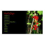 red currant business cards