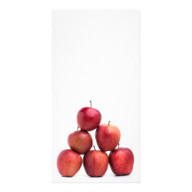 Red Delicious Apples Pyramid Photo Card